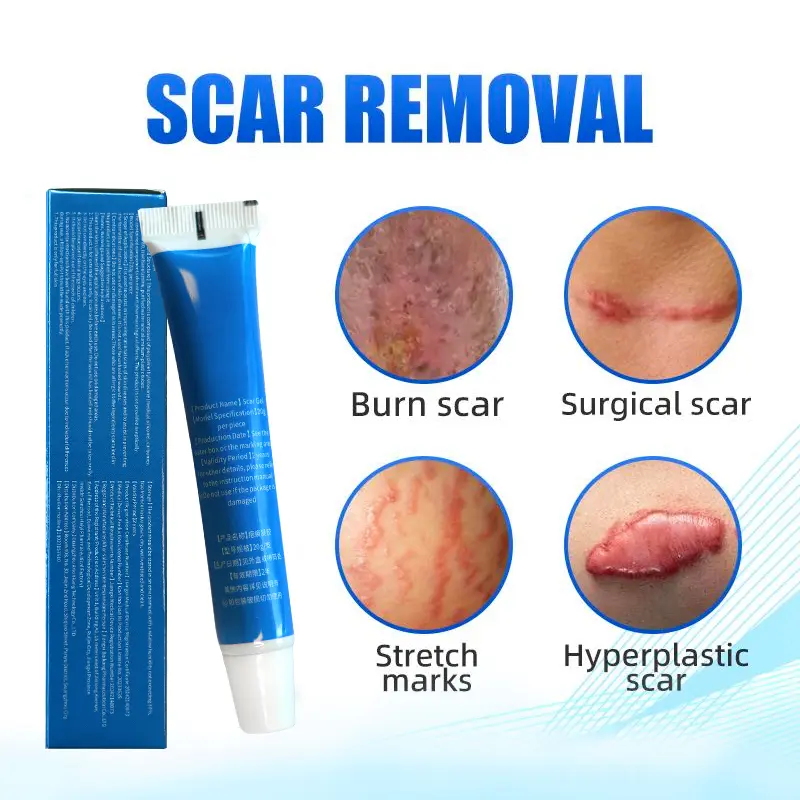 ANXINKANG Silicone Scar Gel, reduces the appearance of new and old scars from burns, stretch marks, surgery, trauma, keloids, etc., 0.70 oz (20g)