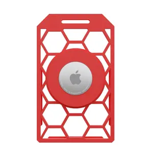 MOIX HLDR 3D Printed Secure Retractable Badge Holder with AirTag Insert - Durable Protective Skin Cover - Compatible with Apple AirTags - Anti-Losing Badge Accessory- Find Your Badge - Crafted- Hand Made