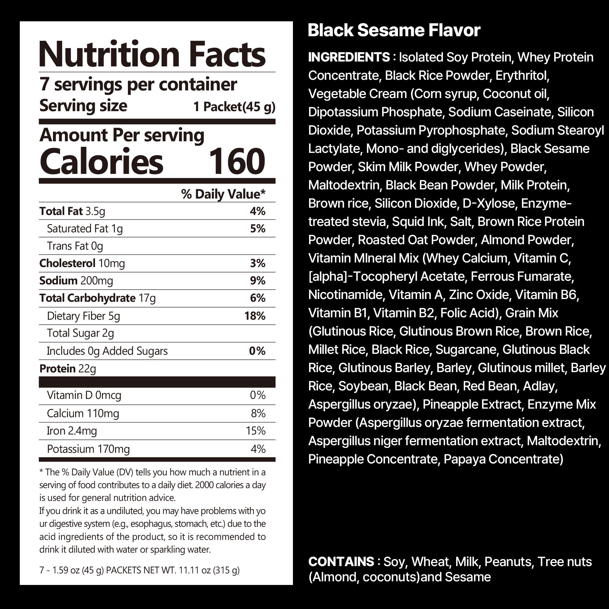 [Fullight Official] Flimeal Crunchy Protein Powder Duo Pack (7p x 2), 20~22g Protein, Low Sugar & Keto-Friendly On-the-Go-Pack, Easily Digestible Preworkout Meal Replacement Drink