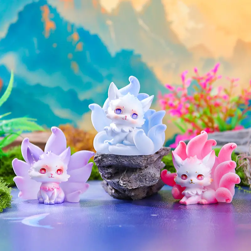 Nine-Tailed Fox Immortal Blind Box Creative Desktop Ornament