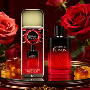 Charismatic Poison Perfume Balm, Solid Perfume, Body Perfume, Unisex, 15g, Alcohol-Free, Long-Lasting Oriental Floral Scent, Fragrance enhancer, compact and portable,Ideal Gift for Special Occasions