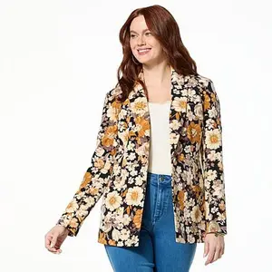 G by Giuliana Printed Knit Blazer