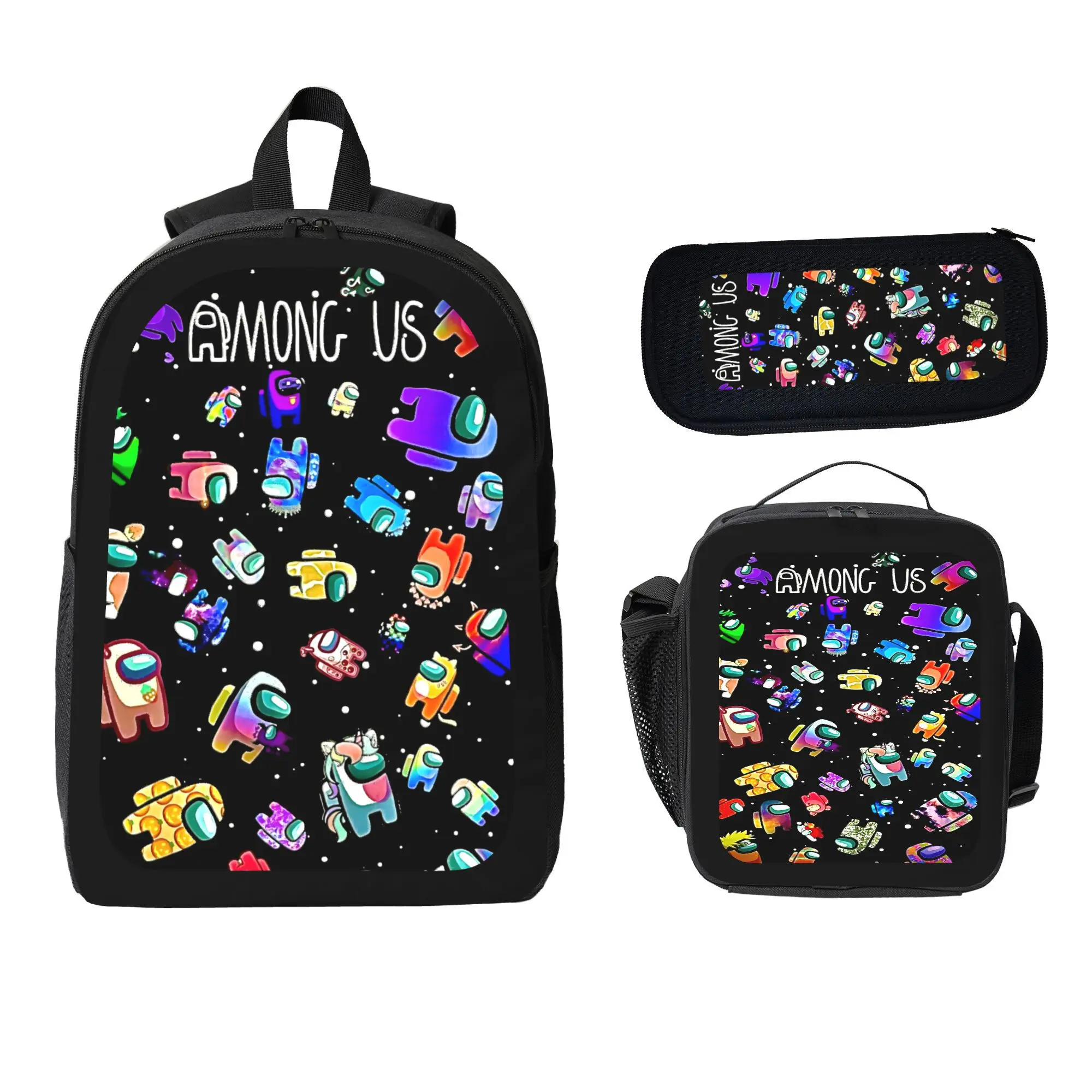 among us kids backpack Just Toys LLC Hangers Due to manual measurement Among Us Backpack set (3PC)