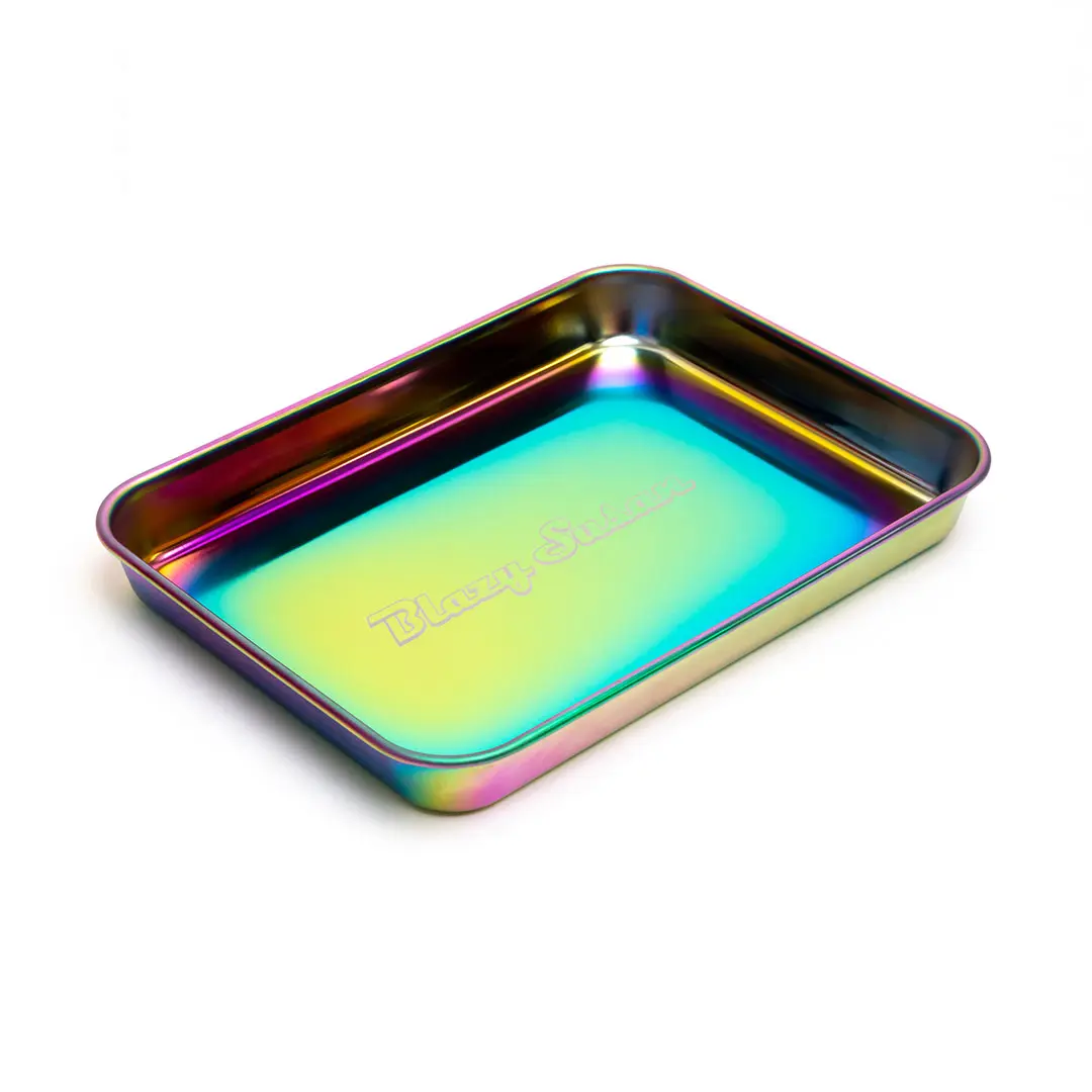 BLAZY SUSAN TRAY - 7" X 9.25" Versatile Sleek Design for Snacks Drinks and Decoration Indoor Outdoor Use Durable and Easy to Clean for Child