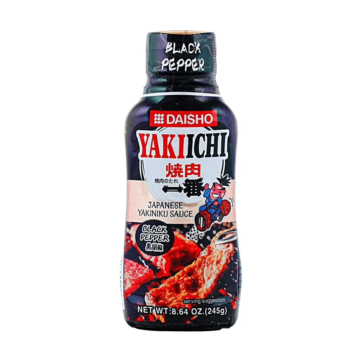DAISHO Yakiichi Black Pepper yakiniku Sauce 245g - Japanese BBQ Dipping Sauce for Grilling
