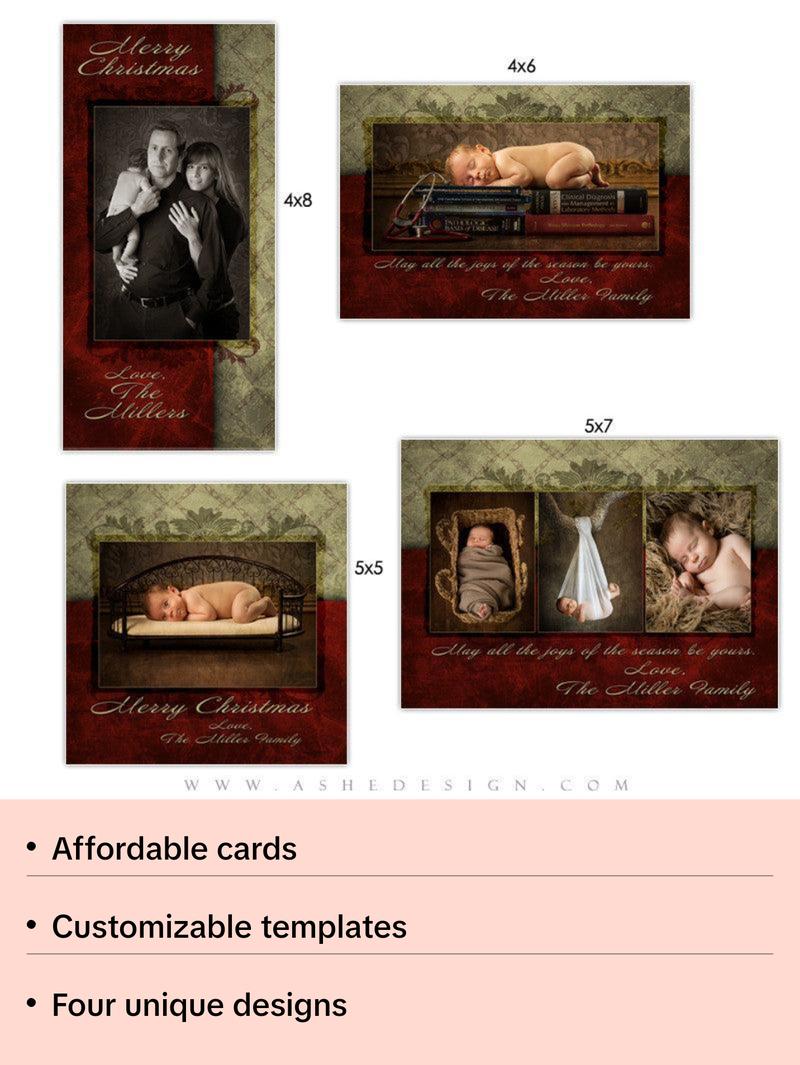 Christmas Photo Card Set - Holiday Luxury Christmas Photo Card Set - Holiday Luxury