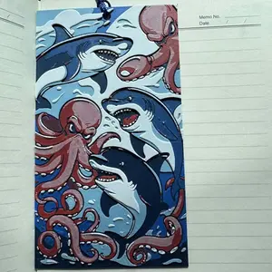 Unique, 3D Textured Ocean themed Bookmark - free domestic shipping!