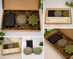 3 Natural Soaps  Face + Body  Set