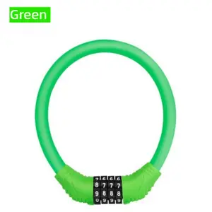 Mountain bike four-digit password lock, electric vehicle and motorcycle circular lock, portable password lock, cycling equipment