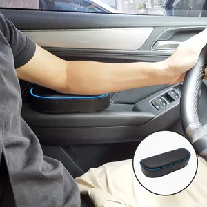 Car Elbow Cushion Box with Ambient Light 3 Lighting Modes, Height - Adjustable, Universal for Vehicles, Relieves Arm Soreness
