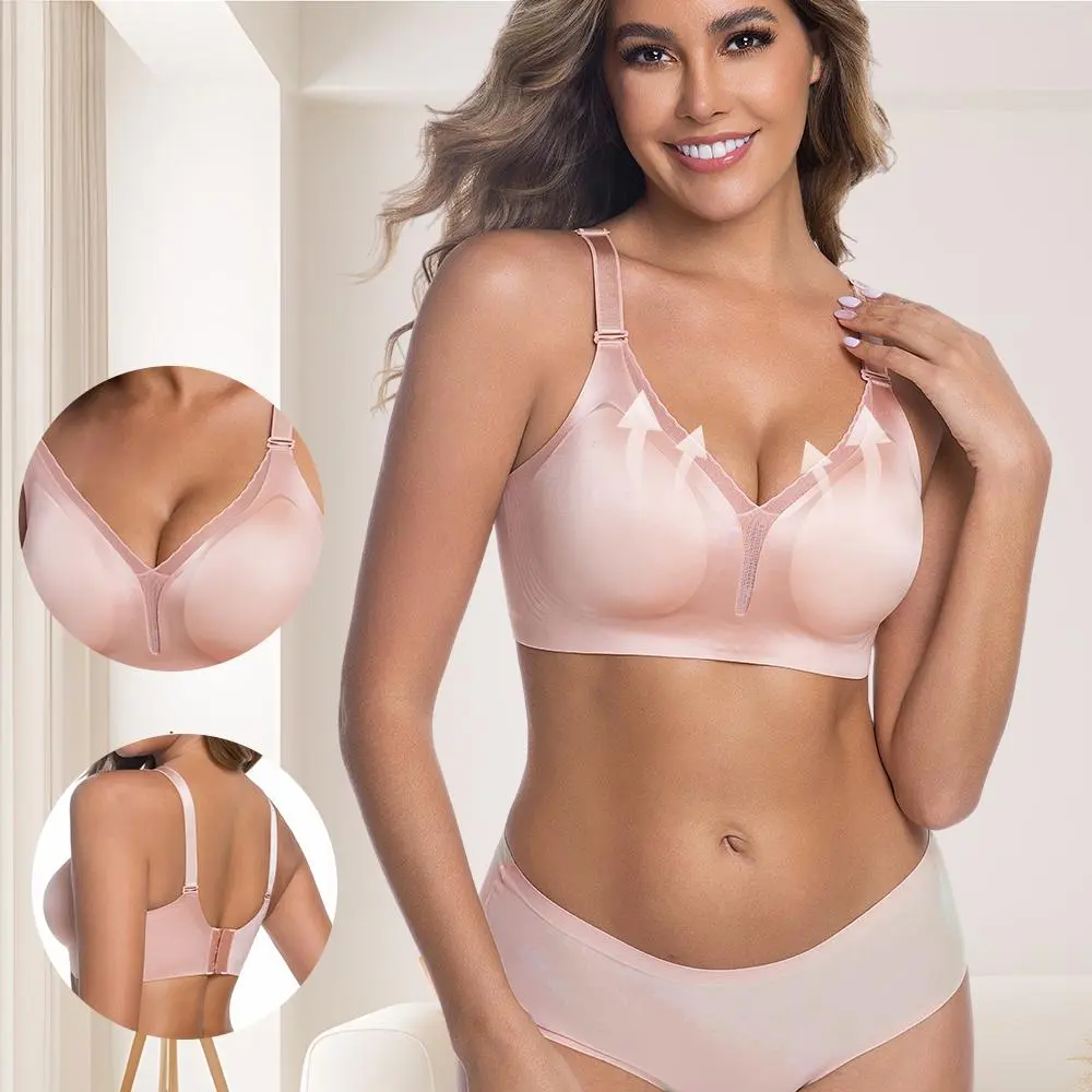 1 Piece Eastfairy Wire-Free Push-Up Gel-Filled Bra with Full Coverage Lift Technology - Breast, Hand Washable Cups for Small Bust, No Underwire, Smooth Gel Padding