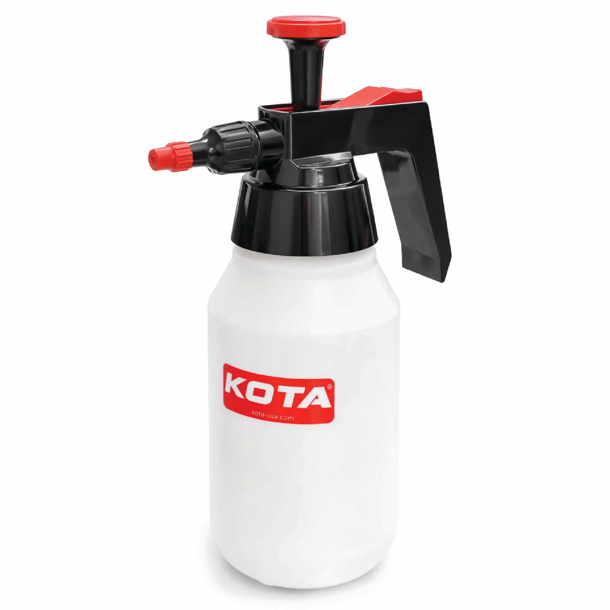 KOTA 1L Adjustable Hand Pump Pressure Car Wash Sprayer, Heavy-Duty Automotive Equipment, Chemical-Resistant PE Bottle, 6990 Model with Adjustable Spray Pattern for Automotive Solvents, Car Detailing