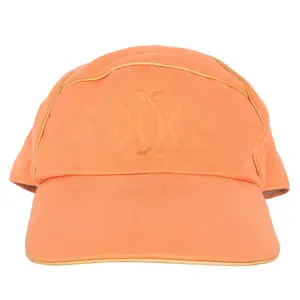 Orange Linen Baseball Cap Hat