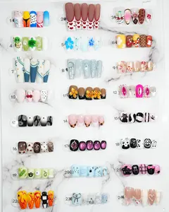 zb29..Twenty-four types of long and short nails-host:Millie