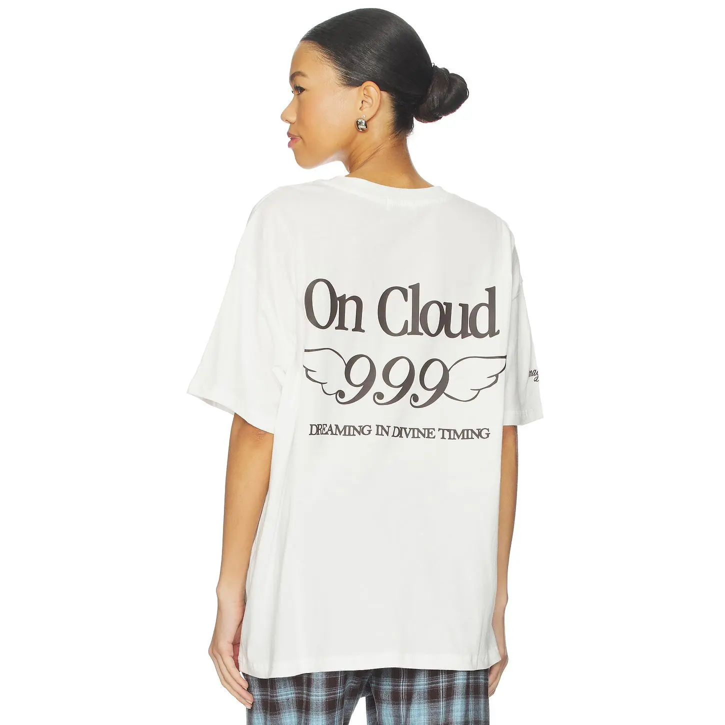 The Mayfair Group On Cloud Nine Oversized Tee in White