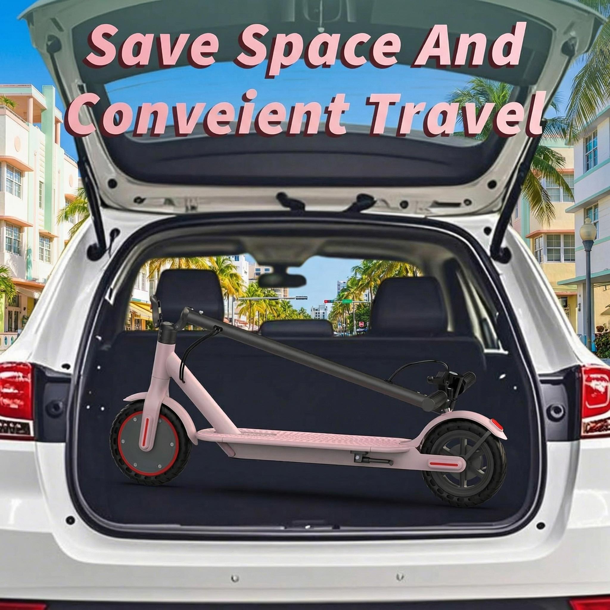 Electric Scooter,8.5" Tires,350W Motor,Up to 19MPH Max Speed,Portable Electric Scooter with Light, Suitable for Female Girls,Halloween Gifts