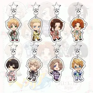 Hetalia Acrylic Keychain – Balletcore Style Anime Bag Charm, Cute Ballet Outfit Character Key Ring Gift, Cute Keyring Accessory, Fun Charm For Backpack Or Purse | High Quality and Customer Favorite Items