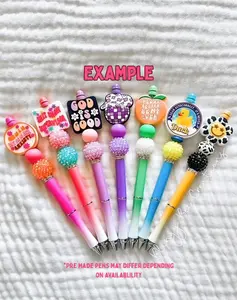 Pre Made Metal Beaded Pen