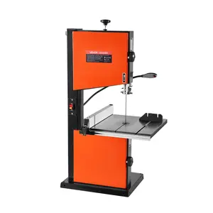 VEVOR Band Saw, 10-Inch, Two-Speed Benchtop Bandsaw with 373W 1/2 HP Motor, 6 in Max Cutting Height, 13.2 x 13.4 in Cast Iron Table, with 360 °   Work Light, Miter Gauge, Fence, Band Saw for Woodworking