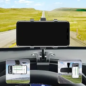 Universal Car Phone Holder Mount 360 Degrees Rotation Dashboard Phone Holder [Upgrade Clip Never Fall] car Phone Mount for iPhone,Samsung,Google