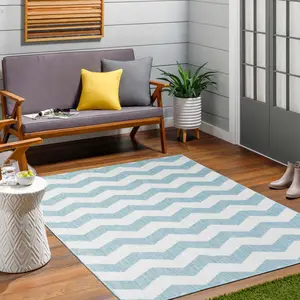 Cheri Thatch Light Blue Area Carpet Area Rug - Clearance