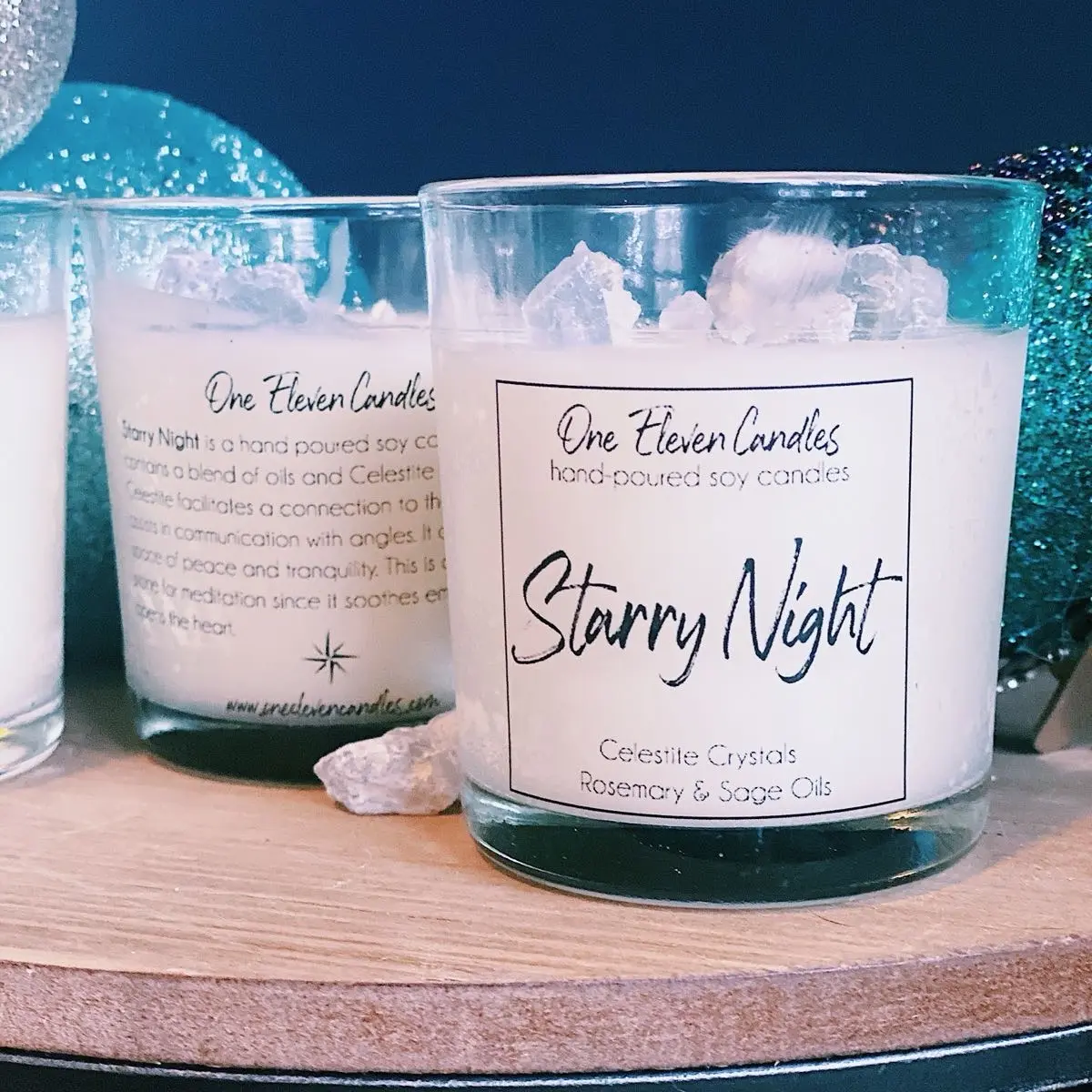 Starry Night Soy Crystal Candle - One Eleven Candles