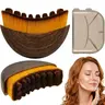 2-Piece Lymphatic Contour Face Brush Set for Jawline & Chin Sculpting Dry Brushing Massager for Lymphatic Drainage & Facial Fatigue Relief Ergonomically Designed Smooth Precision Contour Beauty Roller with Gentle Durable Bristles