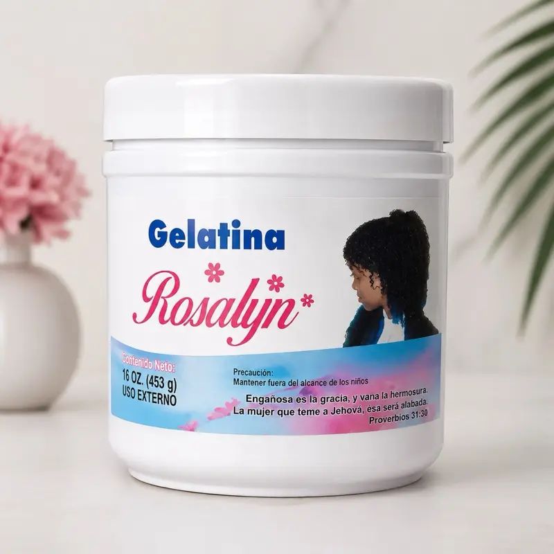 Rosalyn Gelatina 16 OZ 453 g External Use Hair Care Product for Styling and Moisturizing