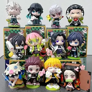 New Demon Slayer Tanjiro Kamado Nezuko Anime Cartoon Figure Blind Box Creative Personalized Statue Model Ornament Surprise Gifts