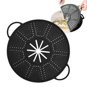 Splash Guard For Frying Pan Foldable Splash Guard Dishwasher Non-Stick Oil Splatter Guard Multi-Use Splatter Screen Kitchen tool