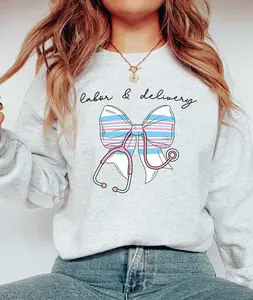 Labor and Delivery Nurse Sweatshirt / Short Sleeve T-SHIRT  , L and D , Labor Delivery Unit Gift, L and D Nurse, LD Nurse Pullover, Mother Baby Nurse Unisex Womenswear