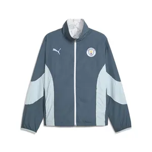 PUMA Mens X Kidsuper Manchester City Reversible Windbreaker Athletic Outerwear Casual - Grey