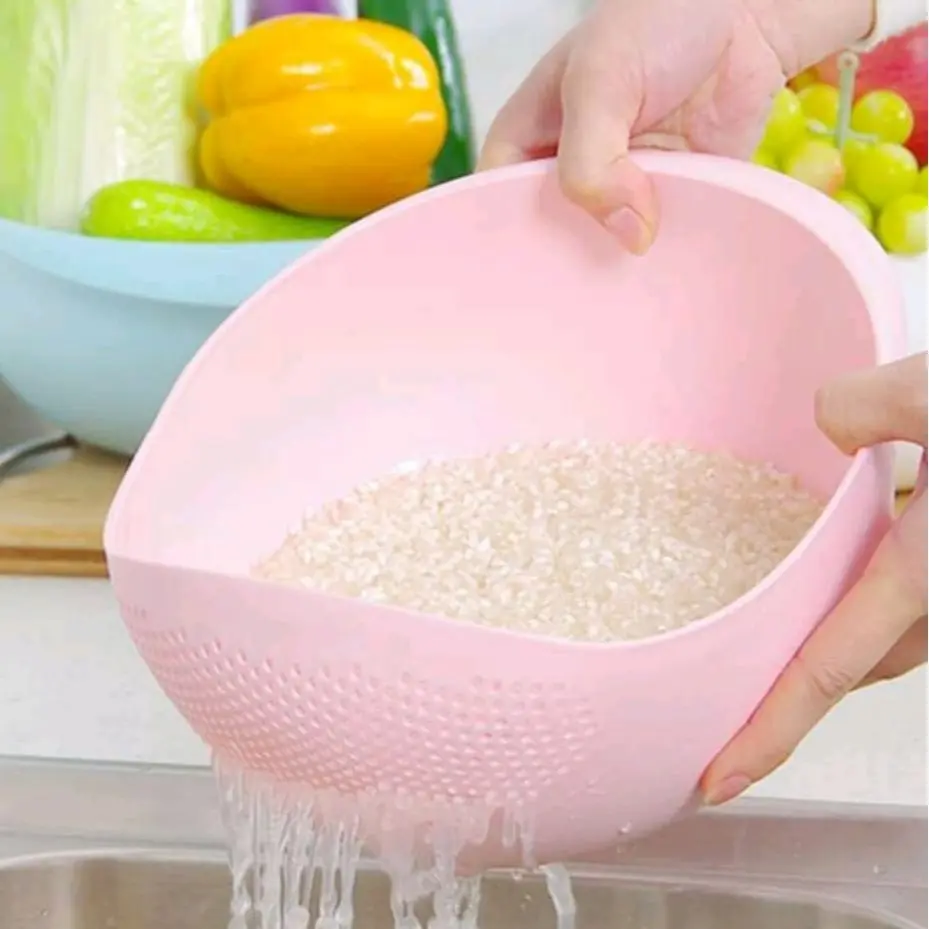 Vegetable and Rice Washing Bowl and Strainer