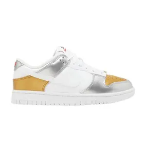 Nike Wmns Dunk Low SE 'Silver Gold Metallic'