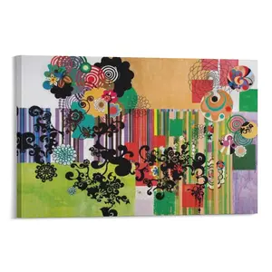 Beatriz Milhazes Avenida Brasil (Brazil Avenue) Art Poster Poster Canvas Wall Art For Bedroom Decor Bar Office Room Decor Gift