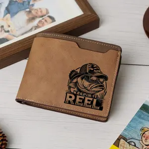 KEEPIN IT REEL Camo Deer Leather Wallet,  Hunting Style Outdoor Wallet for Men,Hunting Camo Deer Wallet,  Rugged Outdoor Style Men’s Wallet