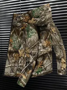 Hardcore outdoor! 3D bionic tree shadow camouflage jacket, hooded loose jacket, spring and autumn wild adventure windproof clothing