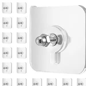 40 Pack Door Hangers Adhesive Frame Multifunctional Key Holder Strong Adhesive holdz Coat Hook Door Storage