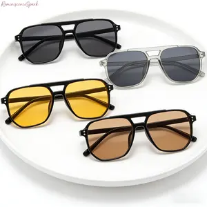 4-Pack Unisex Retro Y2K Aviator Cat Eye Sunglasses | Oversized Fashion Frame | Anti-Blue Light & UV Protection | Durable Casual Eyewear Great for Outdoor Activities, Travel & Street Style Fashion tiktokshopspringglowup