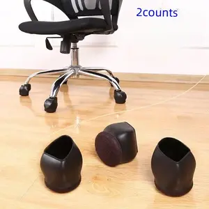 Hardwood Floor Chair Feet Covers, Office Chair Foot Cups, Floor Protector, Computer Gaming Rolling Table Chair Feet Cover, Prevent Scratches
