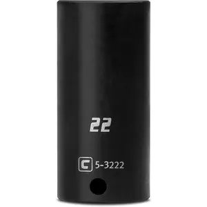 Deep Impact Socket, 3/8-Inch Drive, 6-Point, Metric (22 mm)