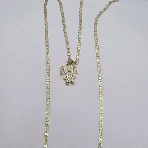 Girl pendant with new style chain gold-plated beautiful style with stone's fashion creative jewelry designer