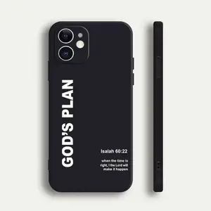 2026 New God's Plan Jesus Bible Verse Phone Case For iPhone 17 16 15 14 13 12 11 Pro Max Mini SE 7 8 Plus Shockproof Non-Slip Christian Religious Funda