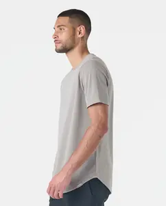 Aviation Tee Curved Hem Washed Beige , XXL