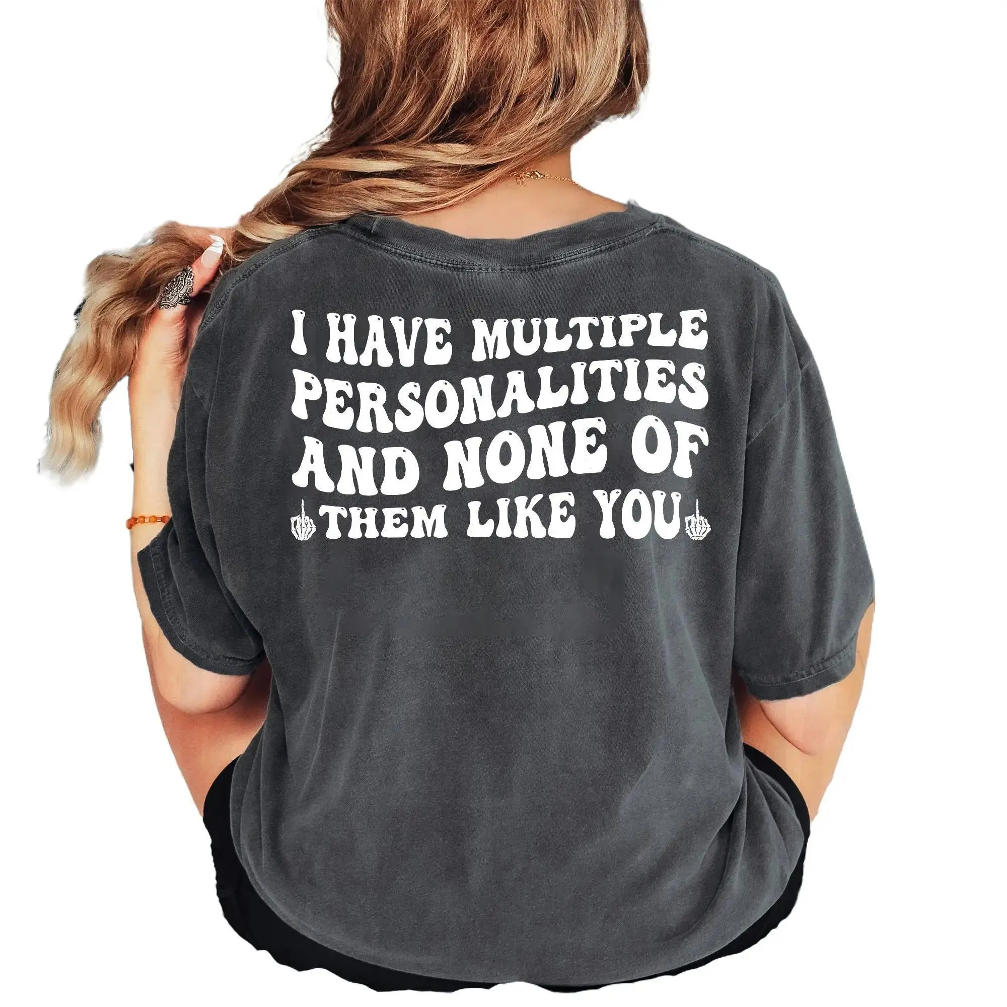 Sarcastic Funny Quote Shirt – "I Have Multiple Personalities" Graphic Tee | Unisex Casual Statement T-Shirt Gift