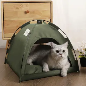 Foldable Portable Pet Tent, Pet Outdoor Camping Tent, All-season Universal Pet Tent, Cat Tent, Dog Tent, Outdoor Camping Tent for Cats and Dogs, Soft Sided Kennel
