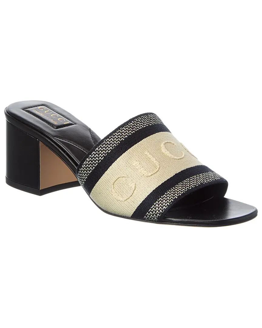 Gucci Web Canvas Mule
