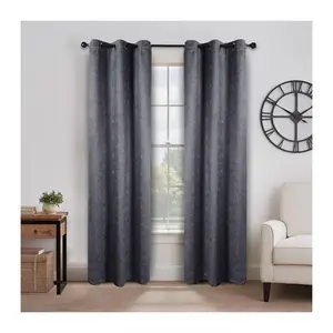 Superior Textured Blackout Curtain Set of 2 Panels, 42X63