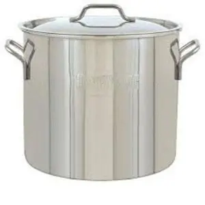 212 MAIN Barbour International 142020 Qt Classic Stainless Steel Cookware Brew Kettle, Camp Kitchen Stockpot for Camping & Hiking, Cookware Stainless Steel, Camping Use