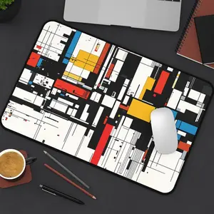 Abstract Gaming Mouse Pad Desk Mat  - Ergonomic Gaming Computer Keyboard Laptop Mousepad - Vibrant, Non-Slip Design for Professionals, Creatives & Gamers - Gaming Mousepad for Girls - Artisan Mousepad - Best Gaming Mousepad, Neoprene mat